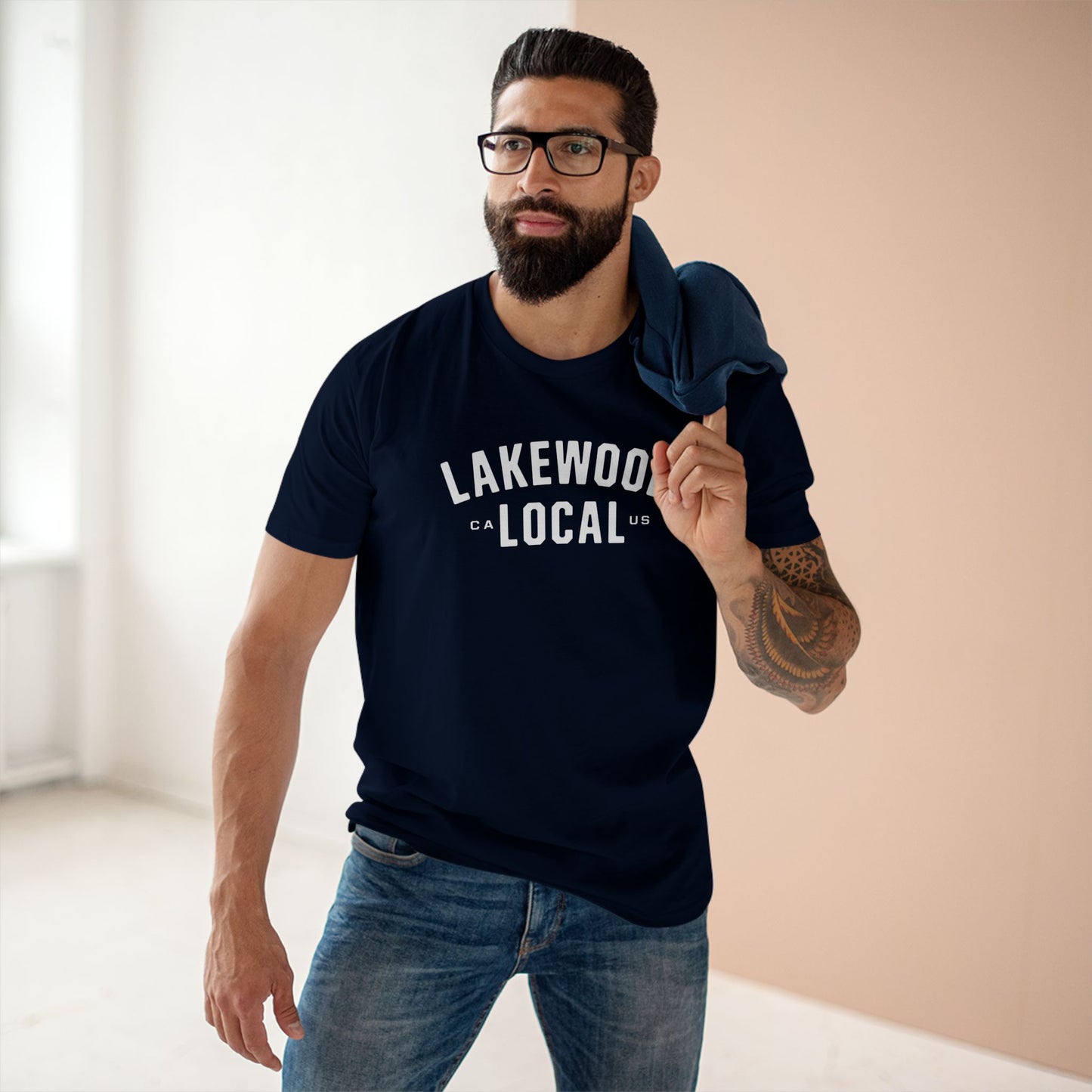 Lakewood Local - White Logo - Tee - Mens