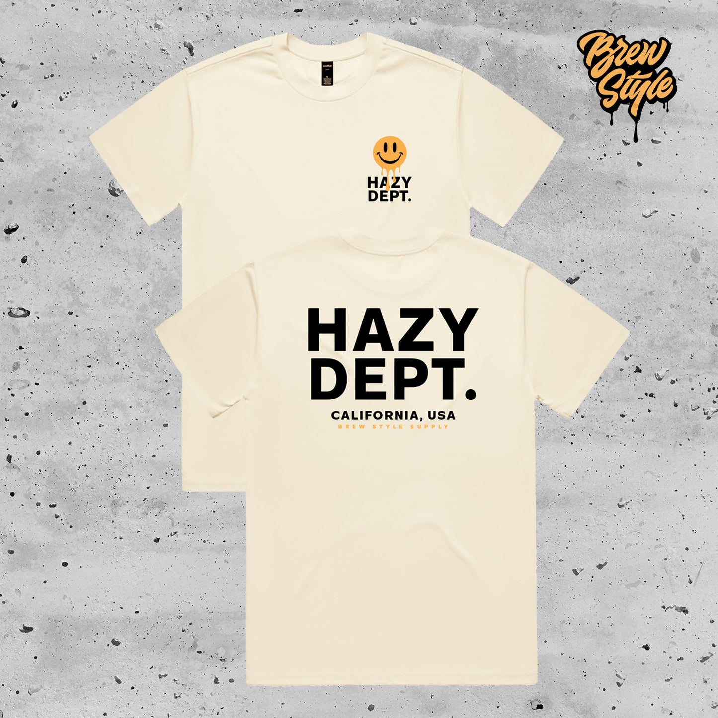 Hazy Dept - Cream - Extra Heavy Tee