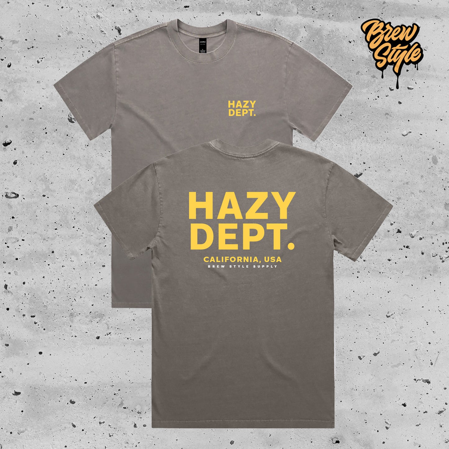 Hazy Dept - Faded Gray - Heavy Tee