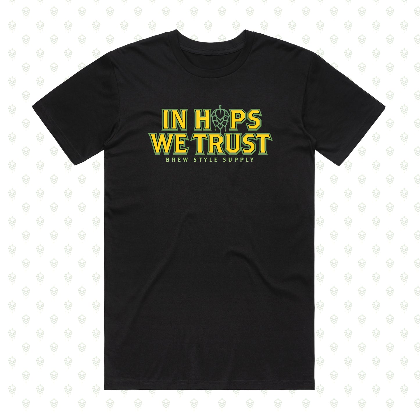 In Hops We Trust - Black - Wide - Medium Weight - Premium fit