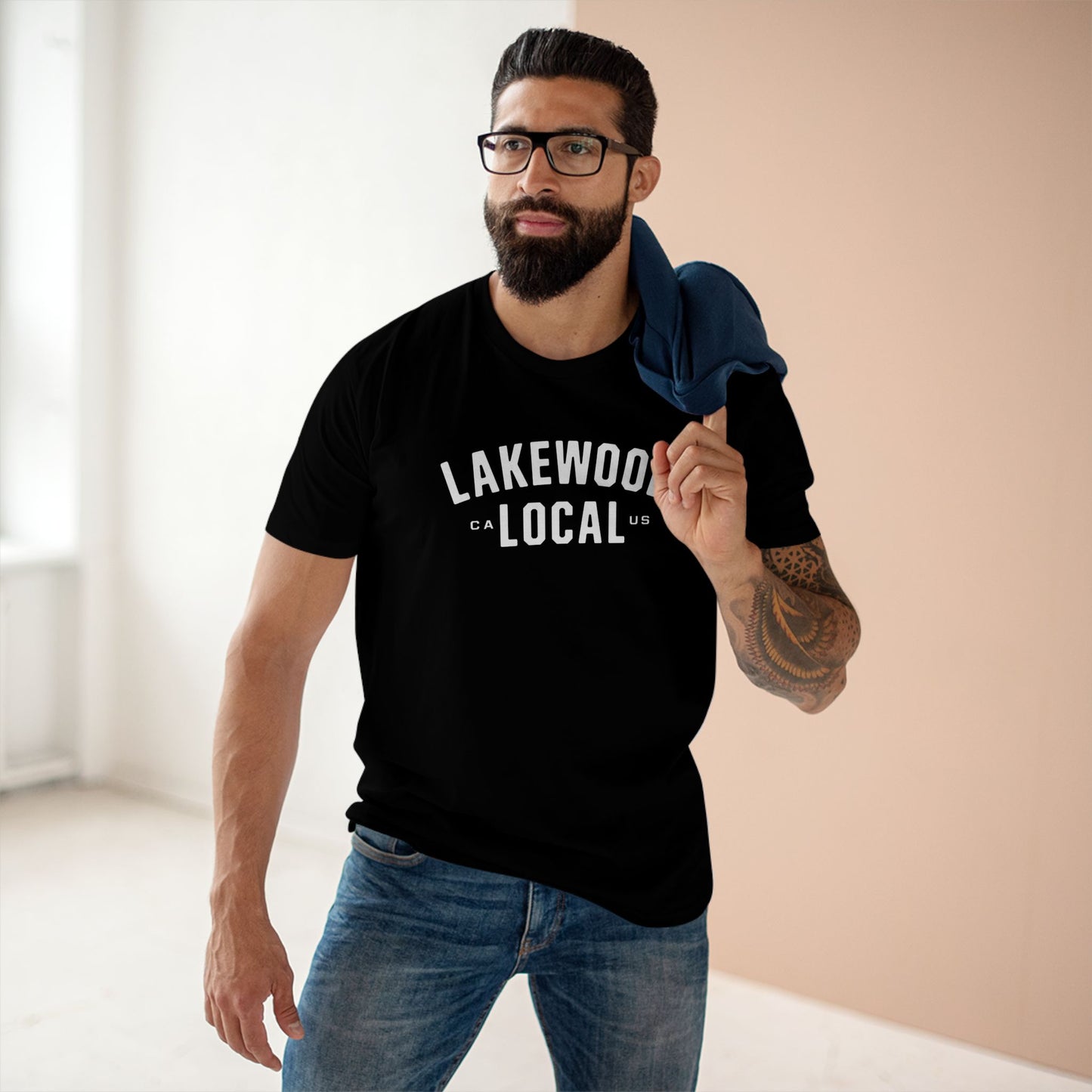 Lakewood Local - White Logo - Tee - Mens