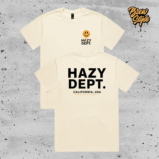 Hazy Dept - Cream - Extra Heavy Tee