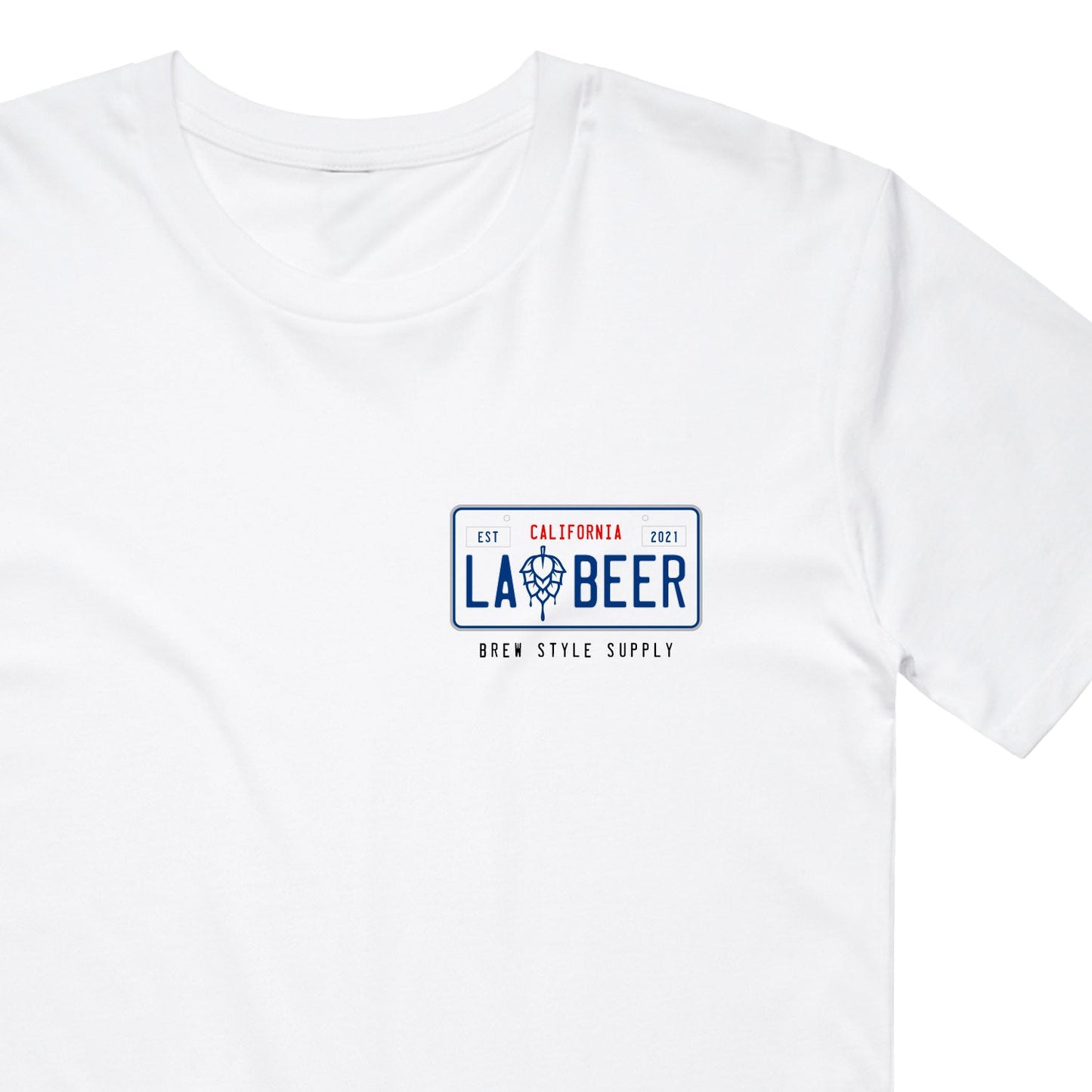 LA BEER - White - Medium Weight - Premium fit
