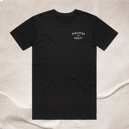 Partners In Craft - Cream logo - Medium Weight - Premium Fit