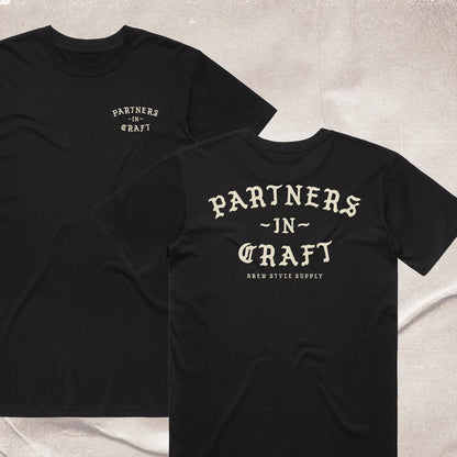 Partners In Craft - Cream logo - Medium Weight - Premium Fit