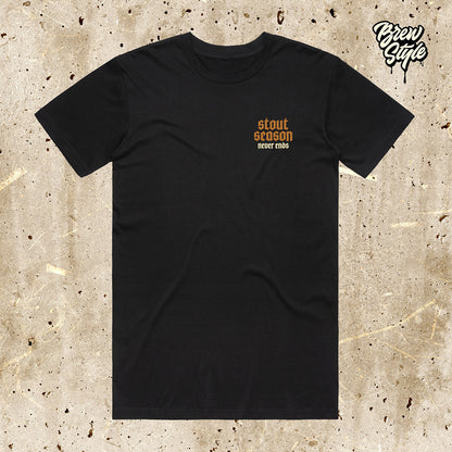 Stout Season Never Ends - Medium Weight - Premium Tee