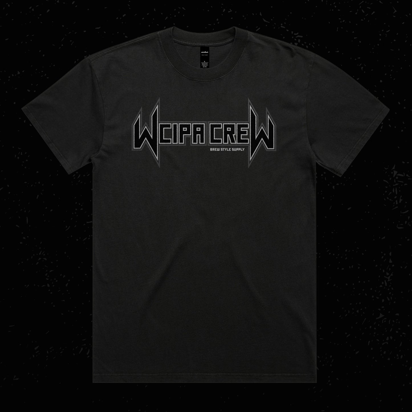 WCIPA Crew - Faded Black -  Heavy Tee